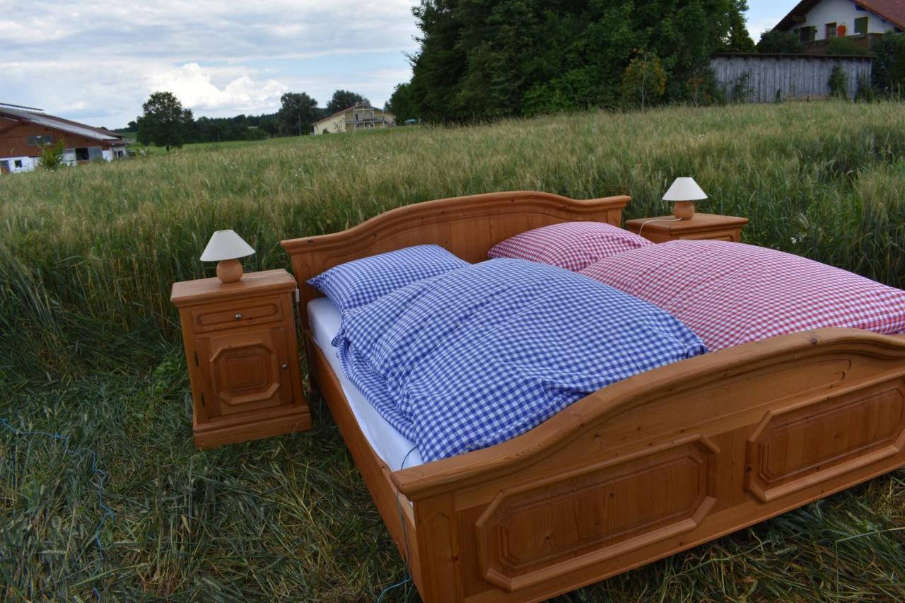 Open Air, Bett Im Kornfeld Finning Exterior foto